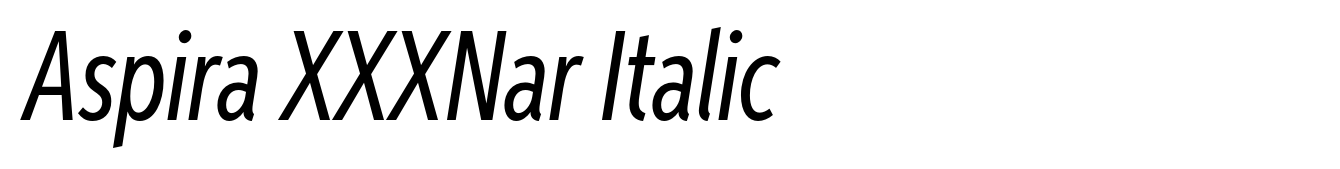 Aspira XXXNar Italic